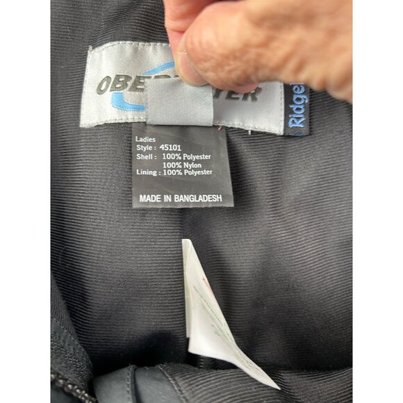 Obermeyer Ridgeline Ski Snow Pants Womens Size 14 Black Waterproof Insulated - Picture 4 of 12